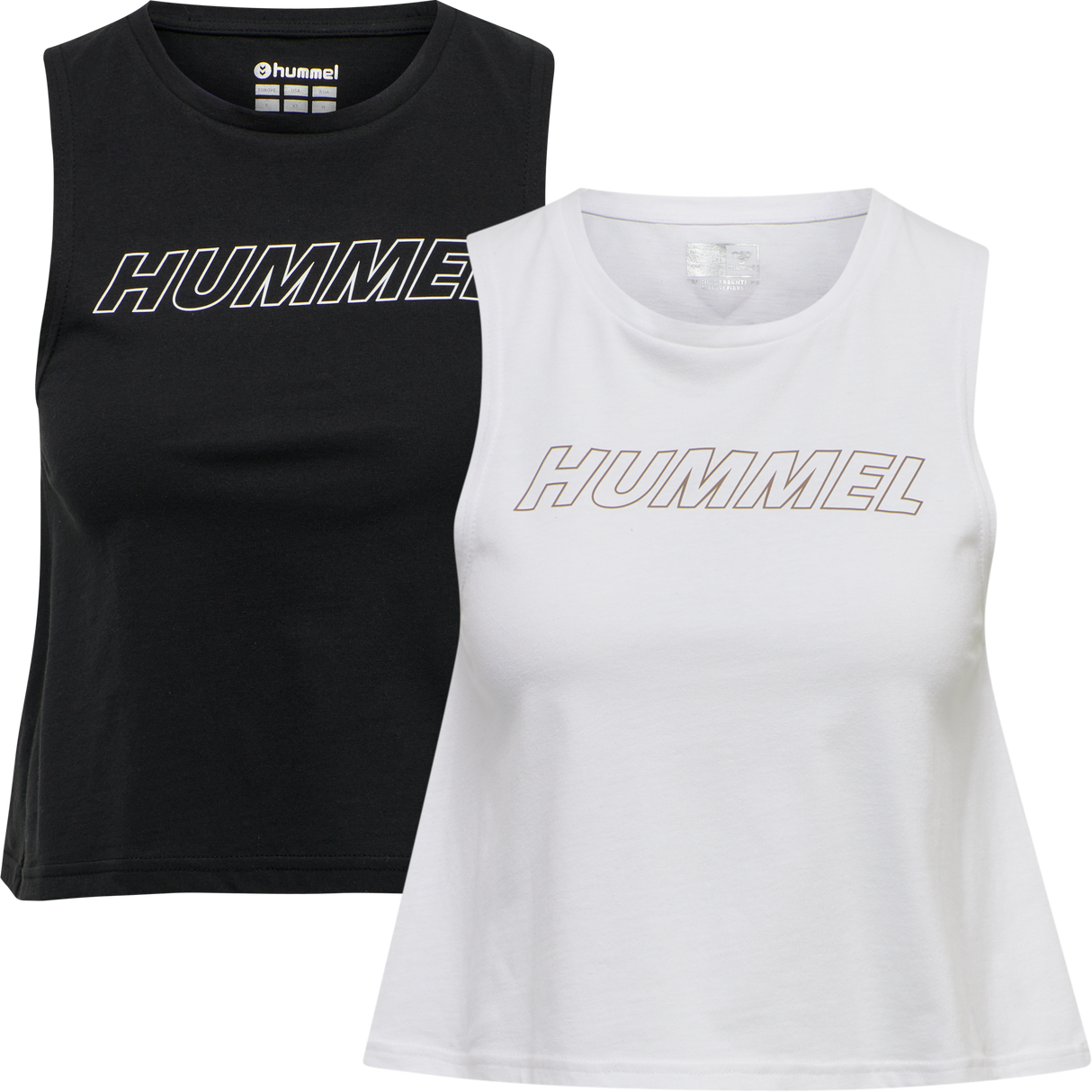 hummel Women's Training Essentials Cali Crop Tank Top 2-Pack-1