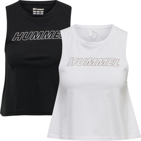 hummel Women's Training Essentials Cali Crop Tank Top 2-Pack-1