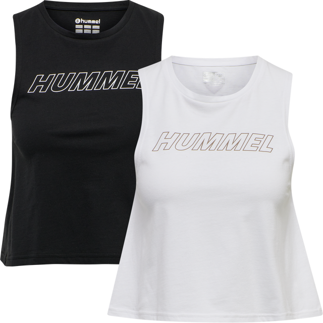 hummel Women's Training Essentials Cali Crop Tank Top 2-Pack-1