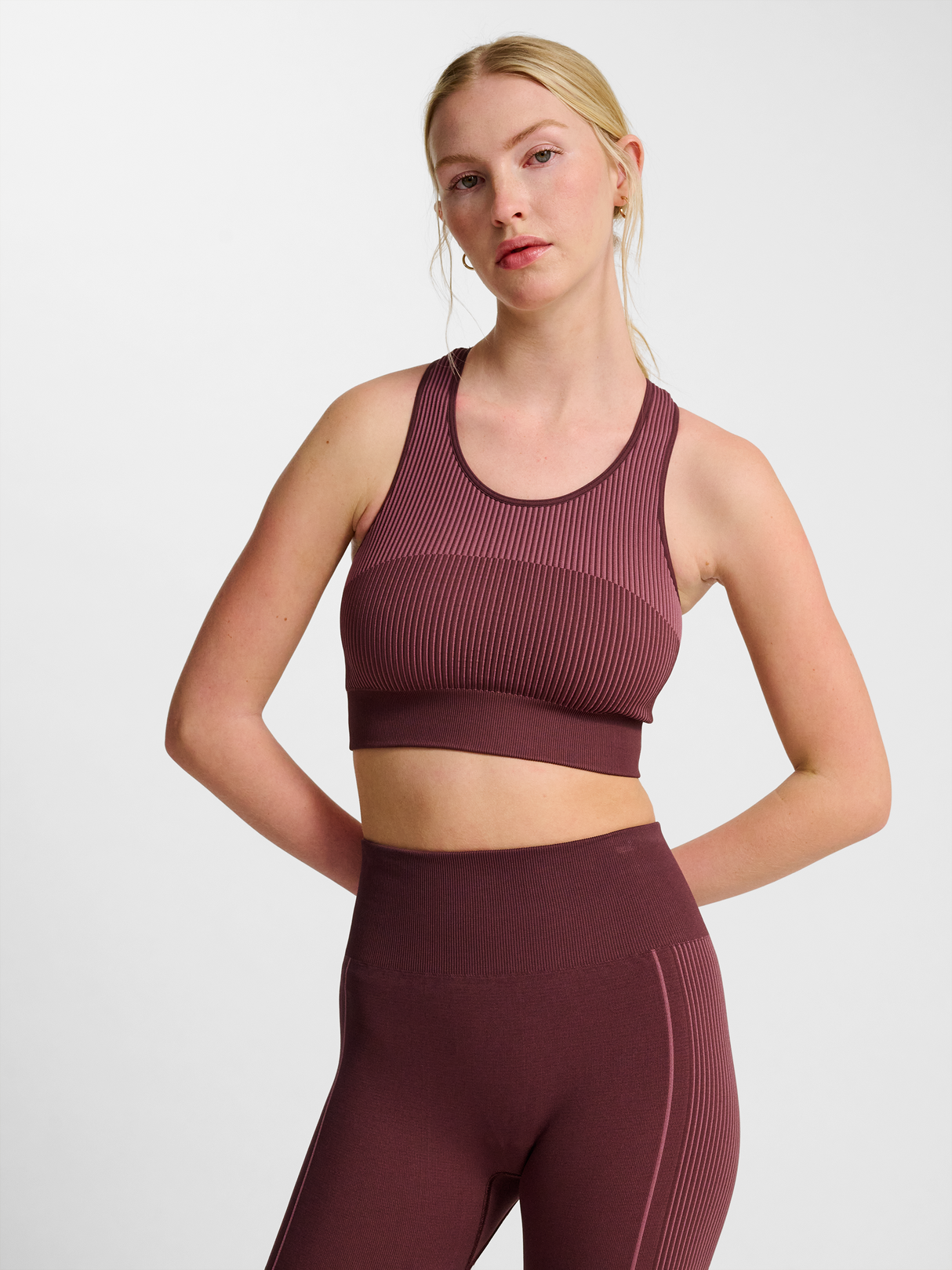 hummel Women's Yoga Seamless Crop Top-5