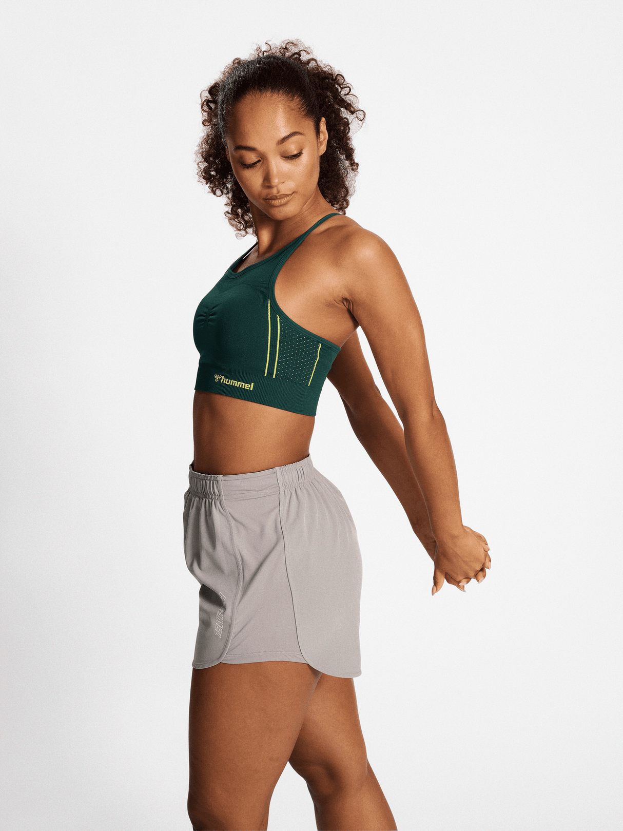 hummel Women's Mindful Training Zone Seamless Sports Bra-5