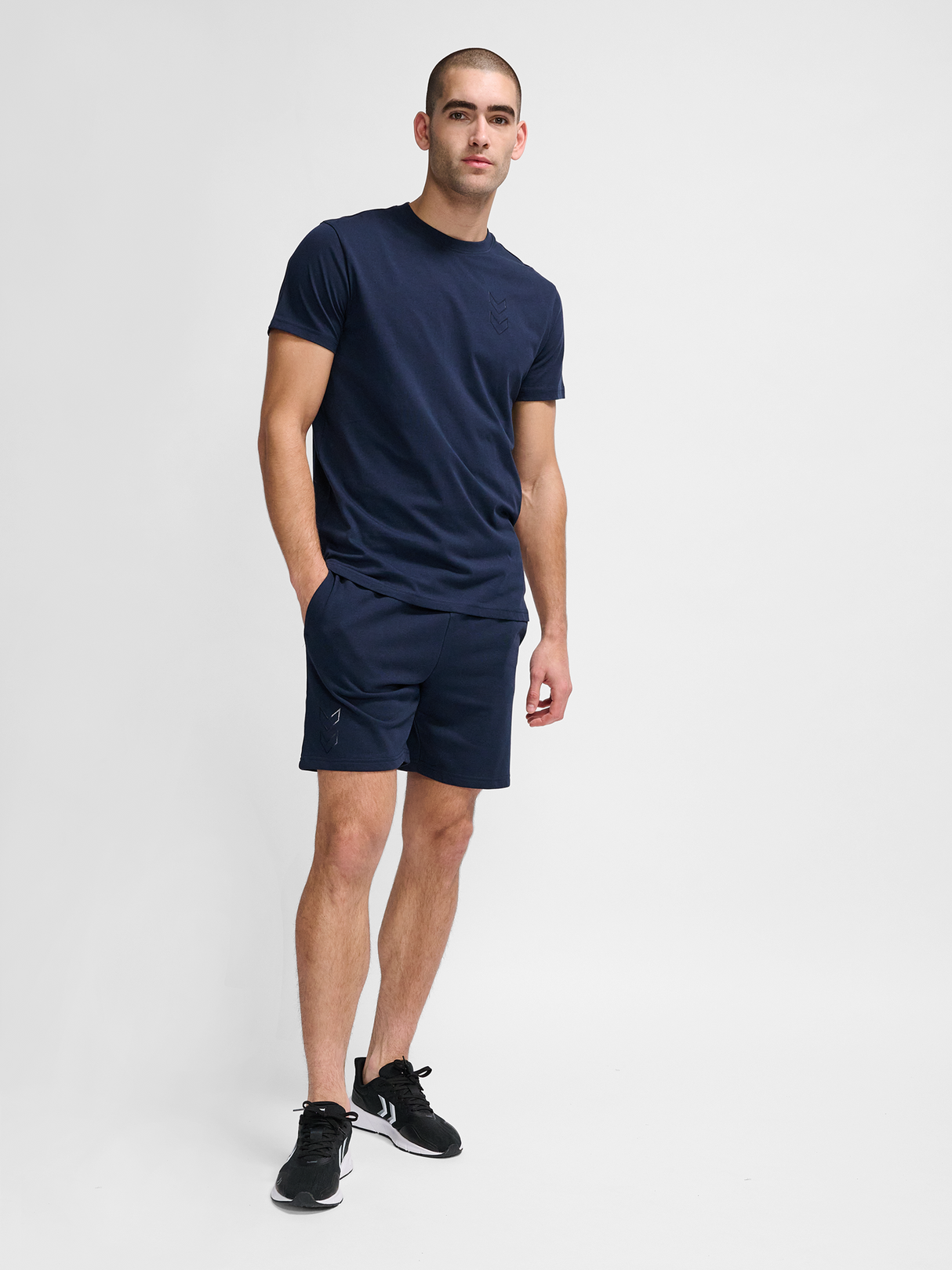 hummel Men's Active Cotton Shorts-4