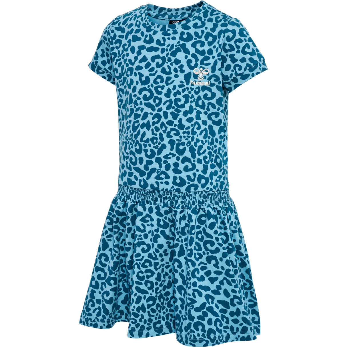 hummel Youth Flowy AOP Dress Short Sleeve-1