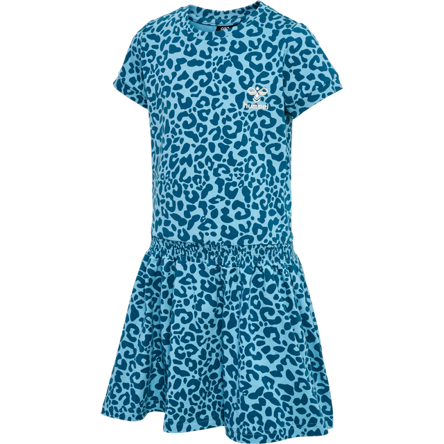 hummel Youth Flowy AOP Dress Short Sleeve-1