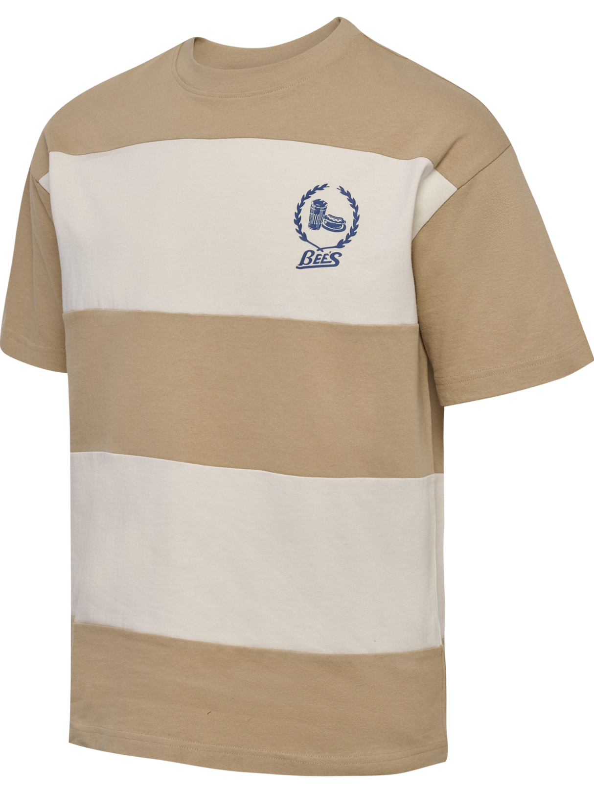 hummel Unisex Loose Short Sleeve T-Shirt Bees Stripe-1