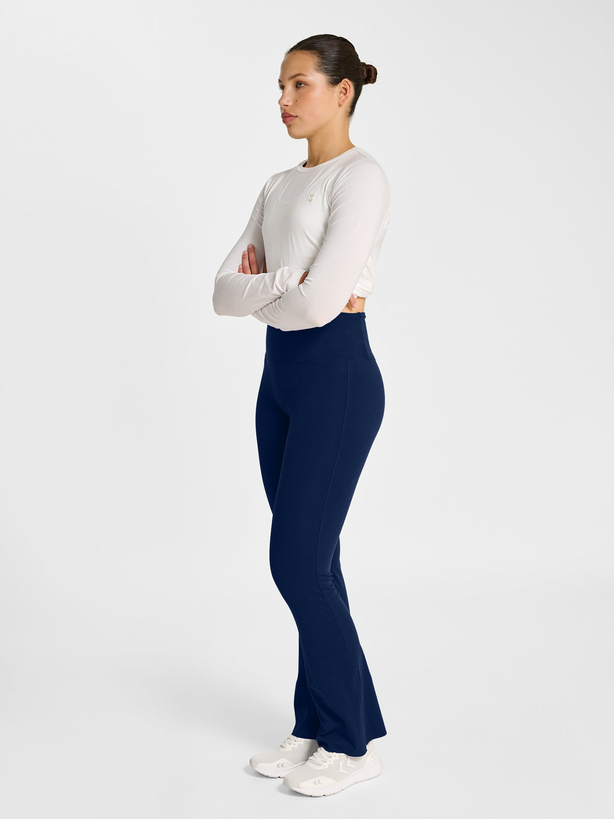 hummel Women's Yoga High Waist Flare Tights-7