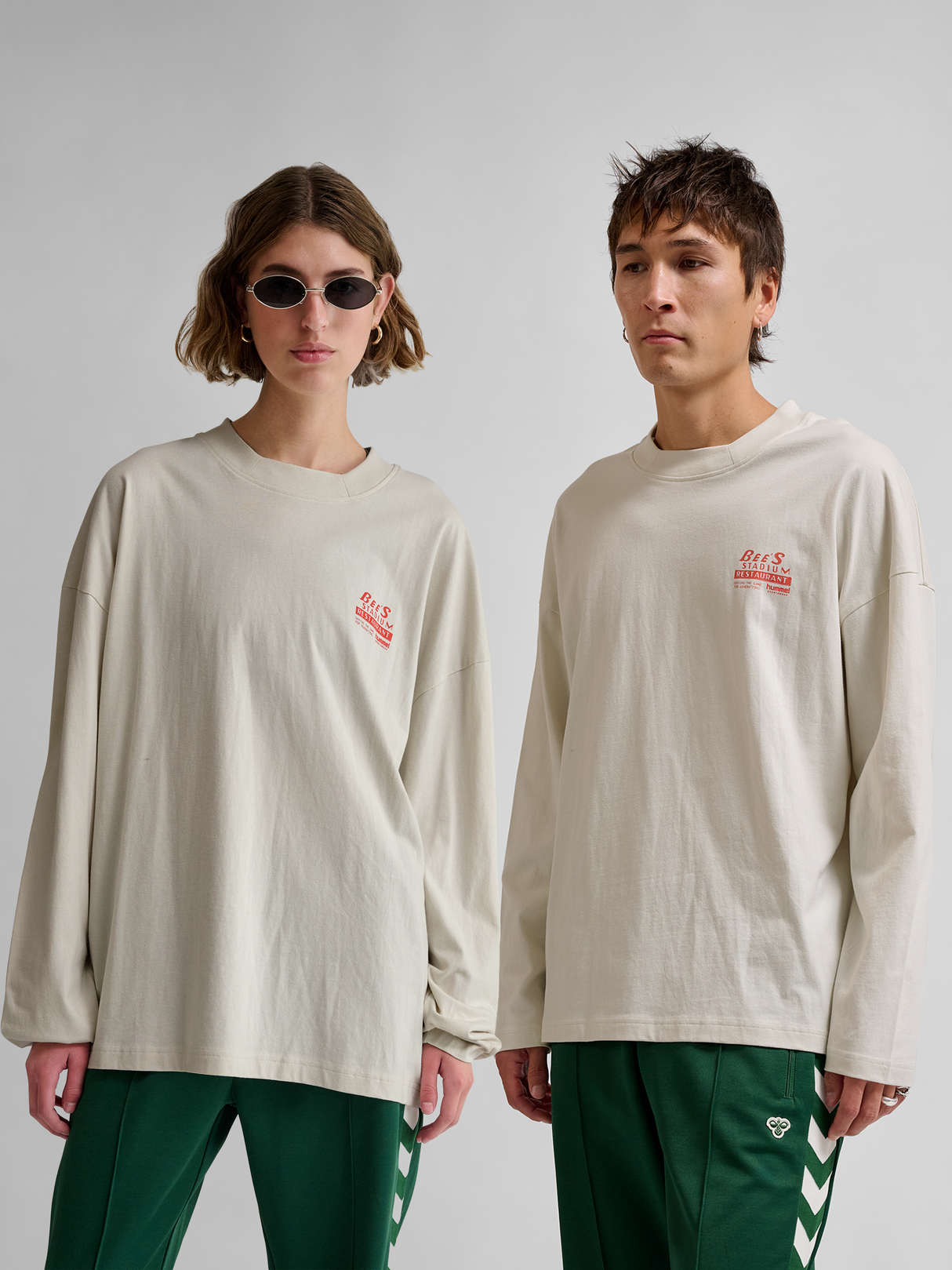 hummel Unisex Loose Long Sleeve T-Shirt Bees Stadium-5