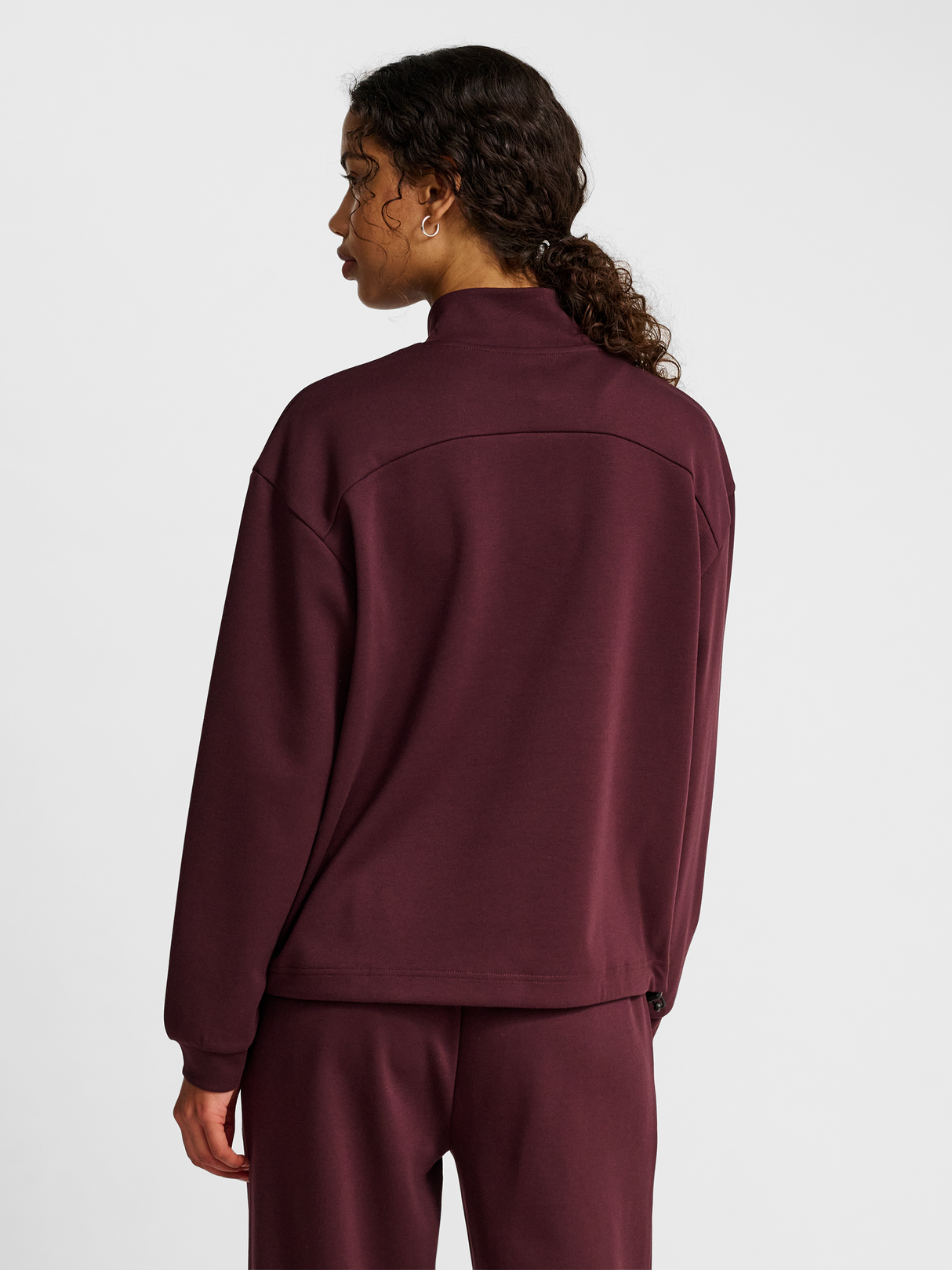 hummel Women's Yoga Soft Half Zip Jacket-5