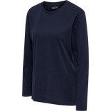 hummel Women's Red Basic Long Sleeve T-Shirt-1