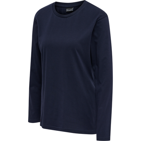 hummel Women's Red Basic Long Sleeve T-Shirt-1