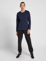 hummel Women's Red Basic Long Sleeve T-Shirt-4