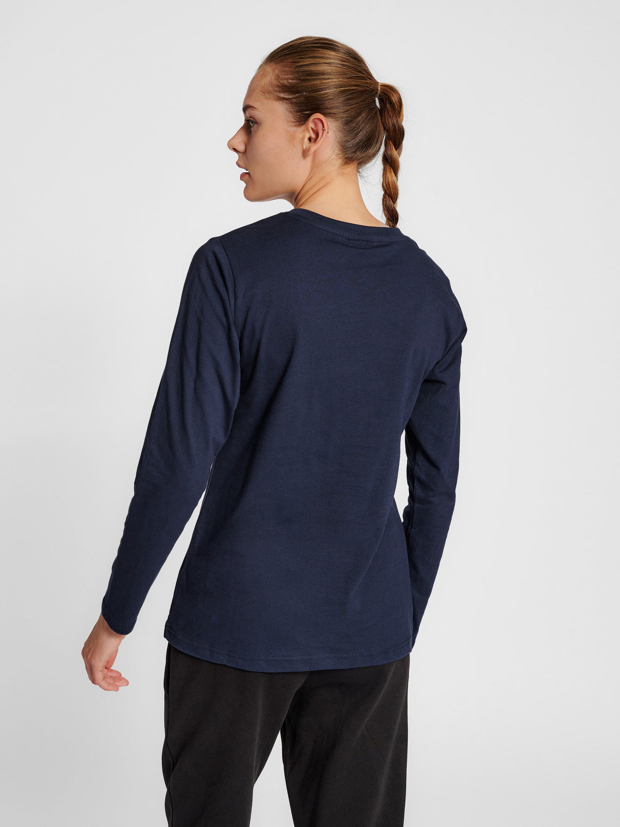 hummel Women's Red Basic Long Sleeve T-Shirt-6