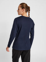 hummel Women's Red Basic Long Sleeve T-Shirt-6