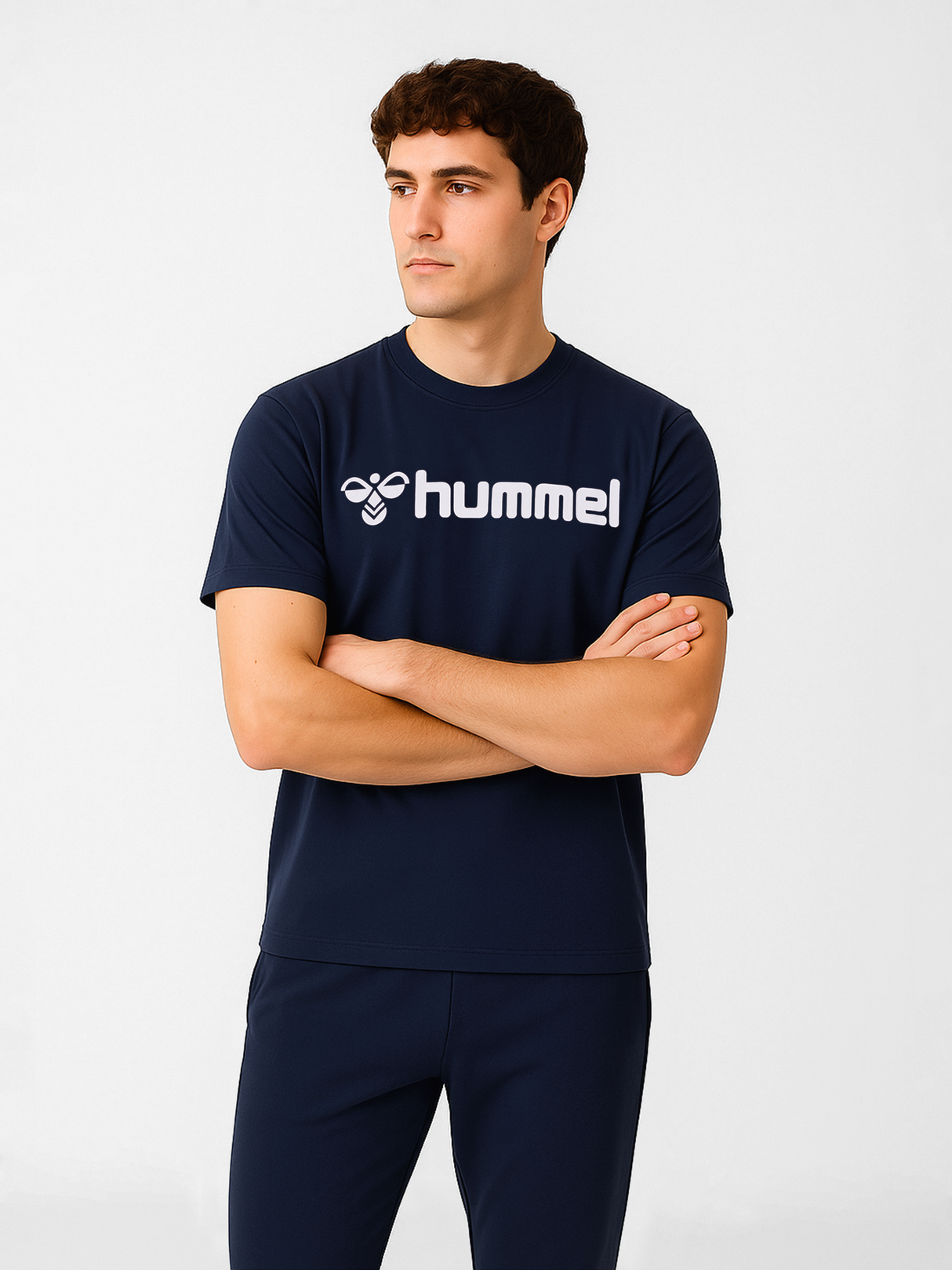 hummel Men's Mover Cotton Short Sleeve T-Shirt-5