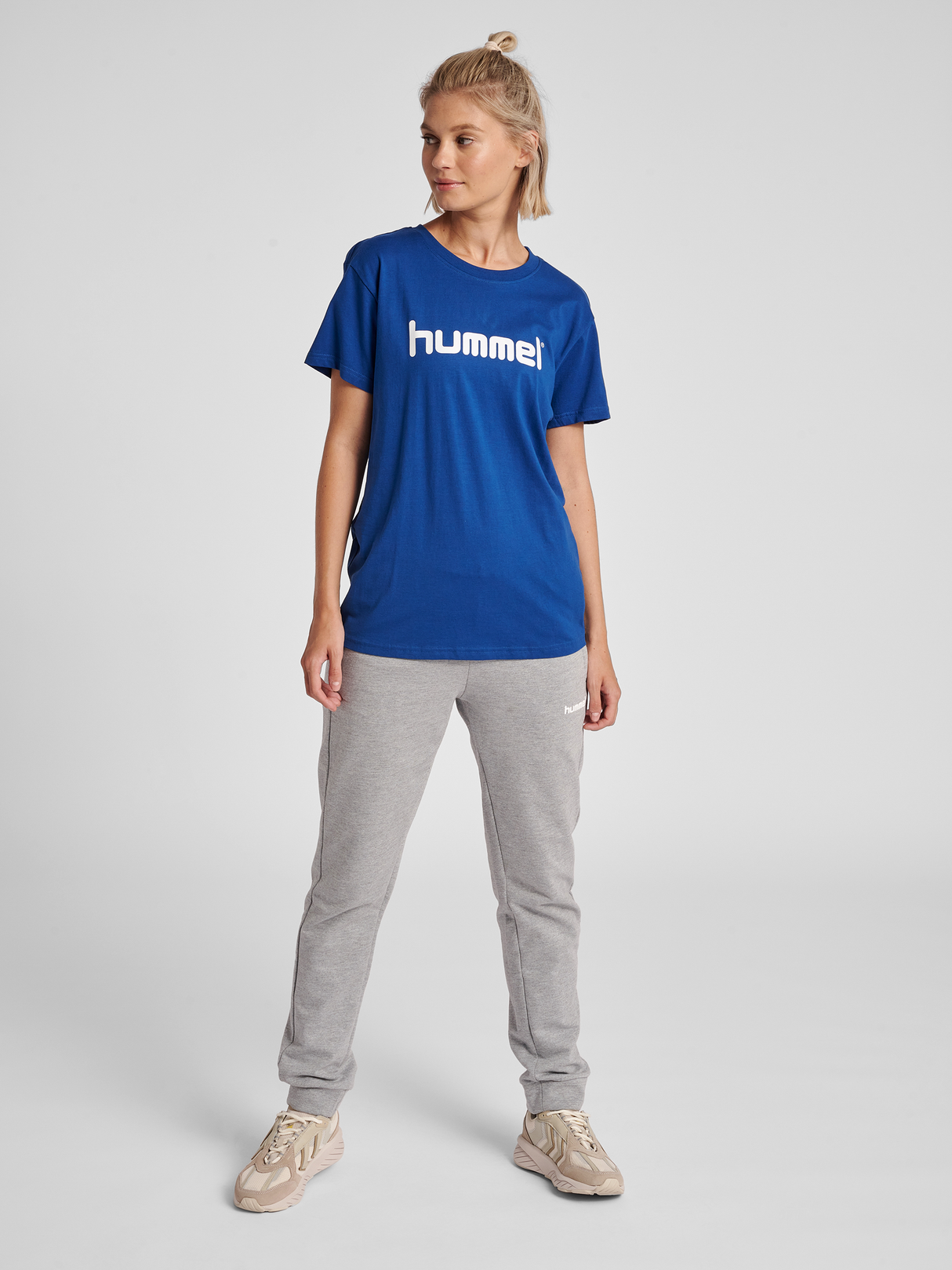 hummel Women's Go Cotton Logo T-Shirt Short Sleeve-4