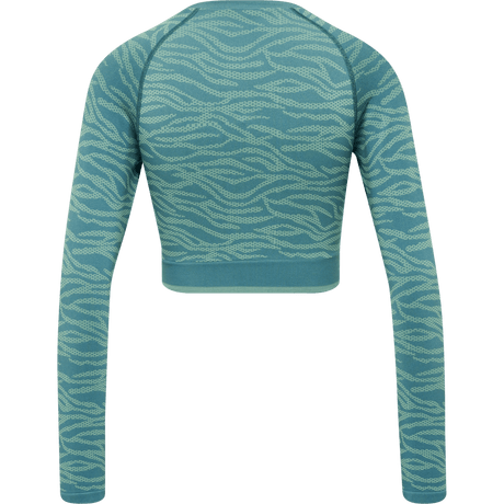hummel Women's Mindful Training Saga Seamless Crop T-Shirt Long Sleeve-2