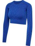 hummel Women's Mindful Training Leo Seamless Crop Long Sleeve T-Shirt-1