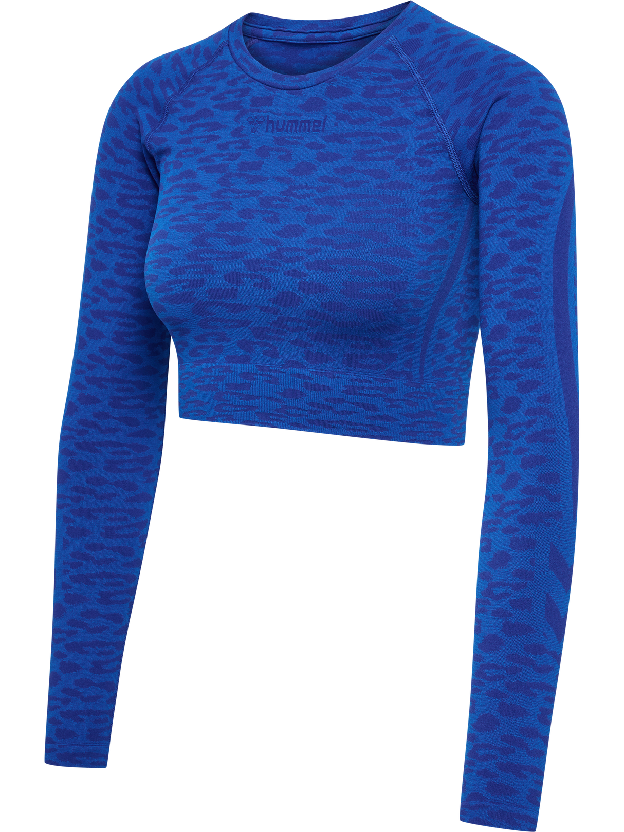 hummel Women's Mindful Training Leo Seamless Crop Long Sleeve T-Shirt-1