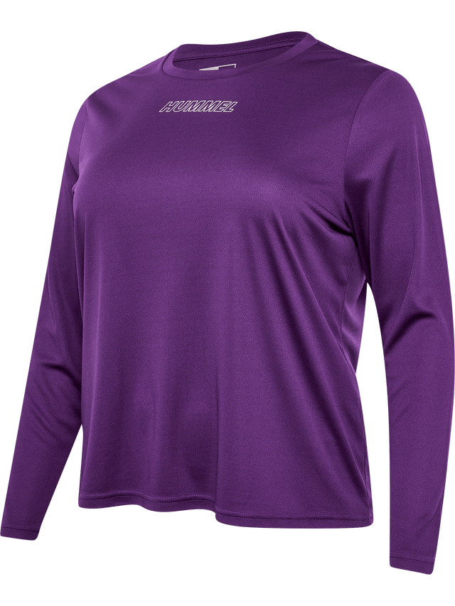 hummel Women's Training Essentials Curvy Long Sleeve T-Shirt Plus-1