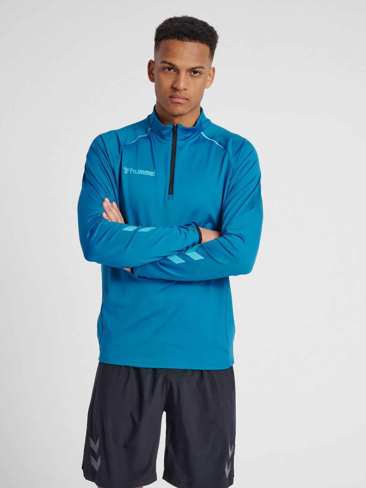 hummel Men's Authentic Pro Half Zip Sweatshirt-4