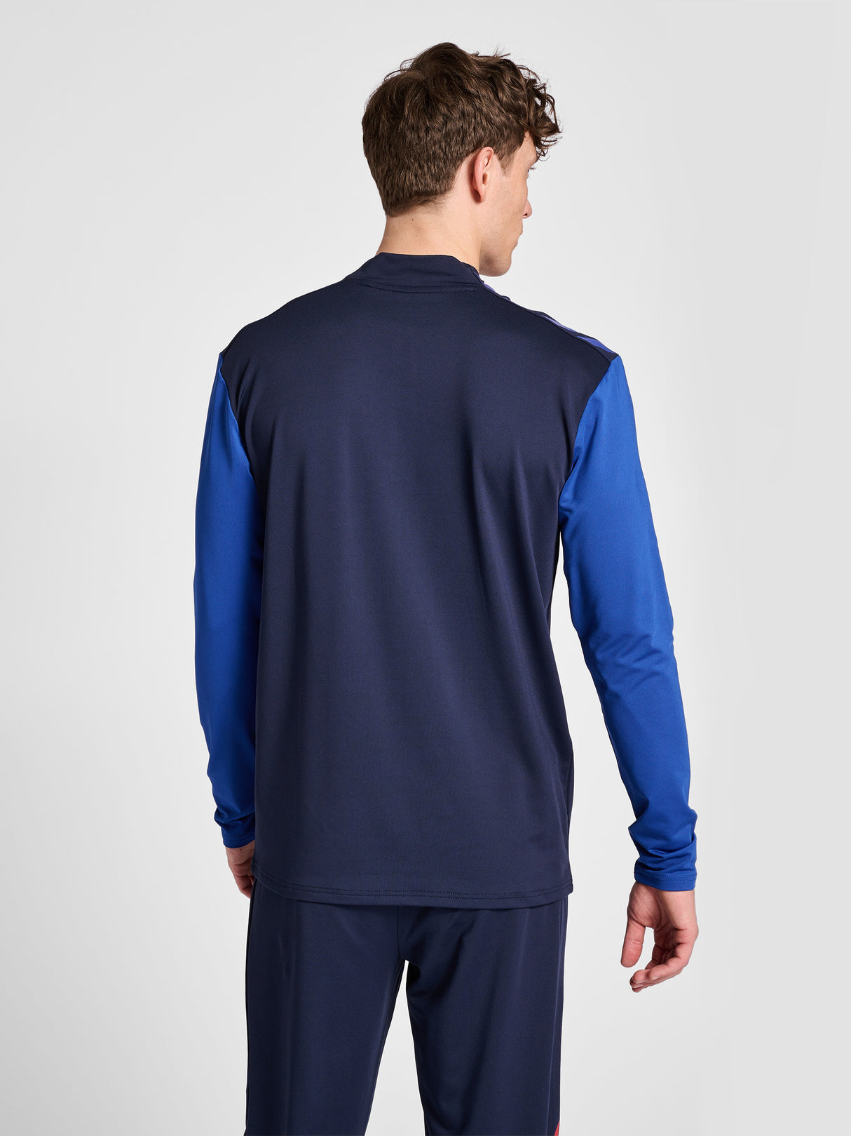 hummel Men's Pro Grid Half Zip Training Long Sleeve-6
