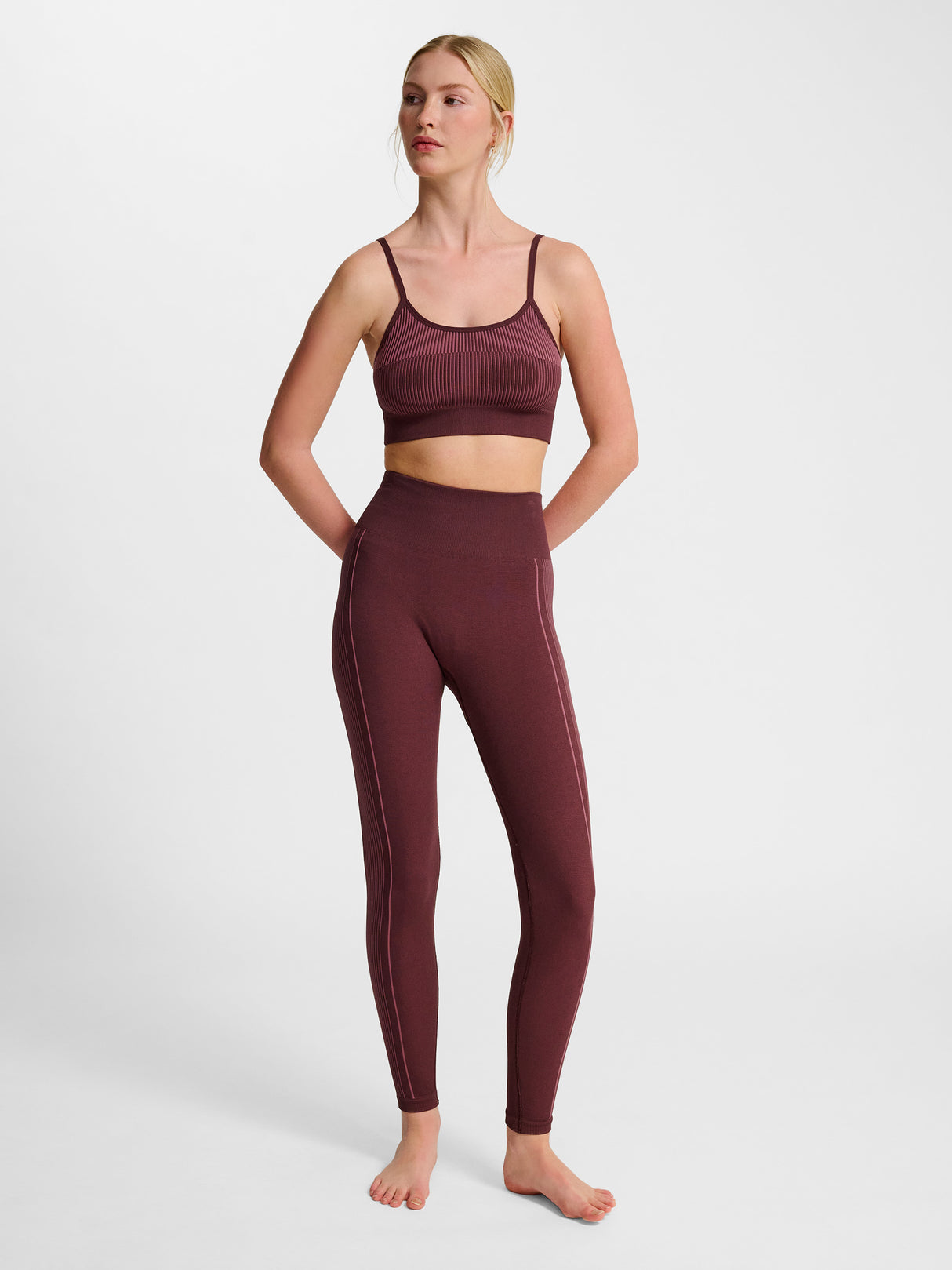 hummel Women's Yoga Seamless Low Support Bra-6