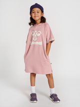 hummel Youth Naja Hoodie Dress Short Sleeve-5