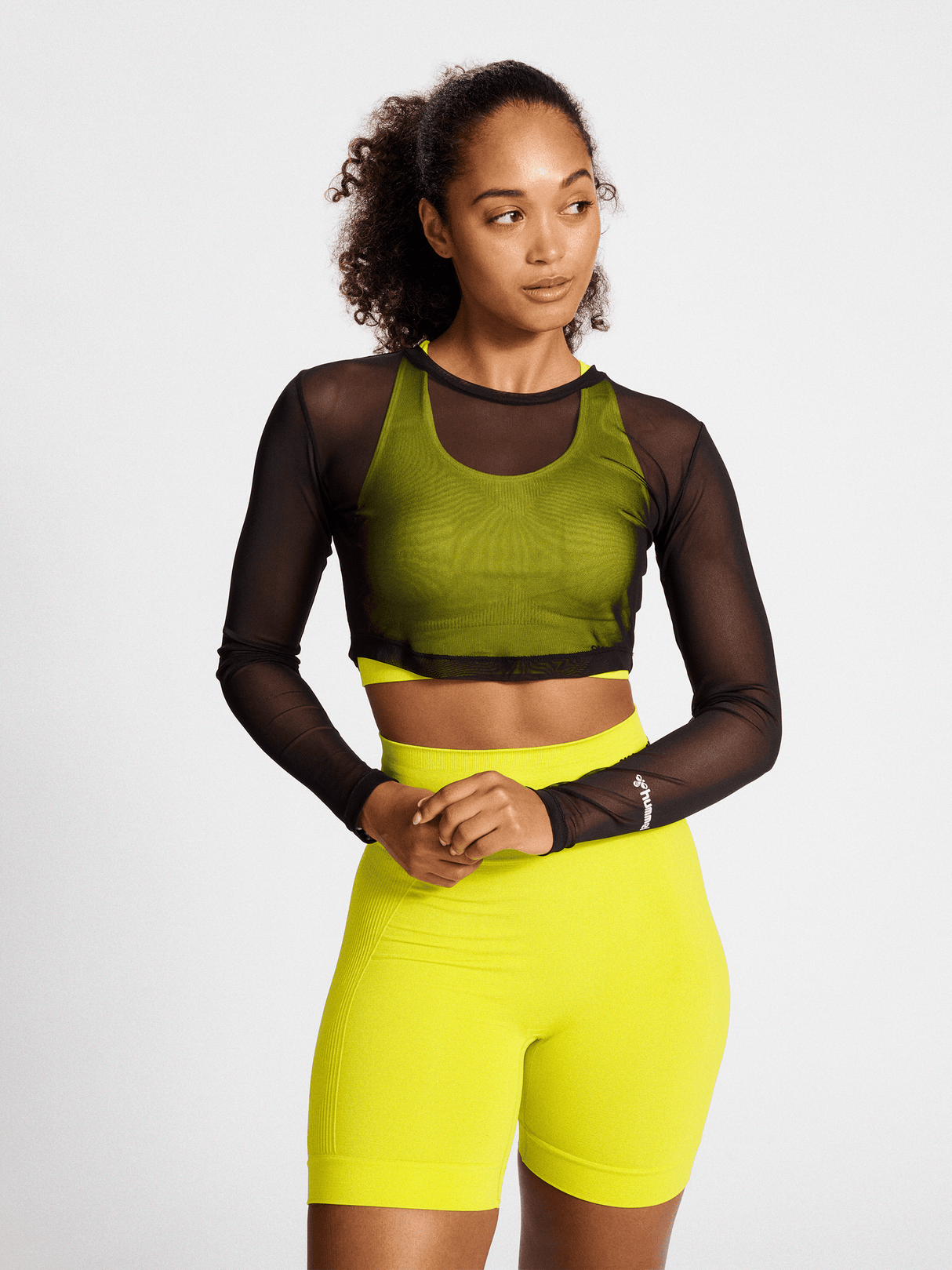 hummel Women's Mindful Training Fierce Mesh Long Sleeve T-Shirt-5