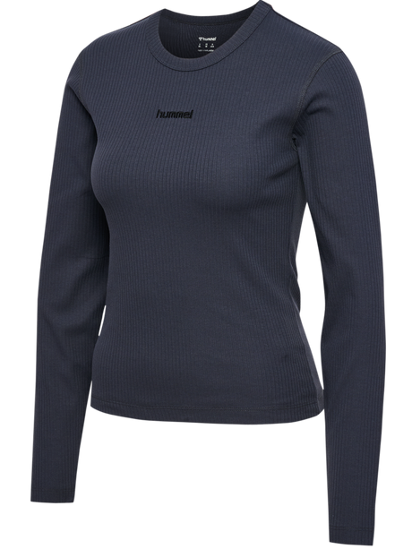 hummel Women's Foundation Rib Long Sleeve T-Shirt-1