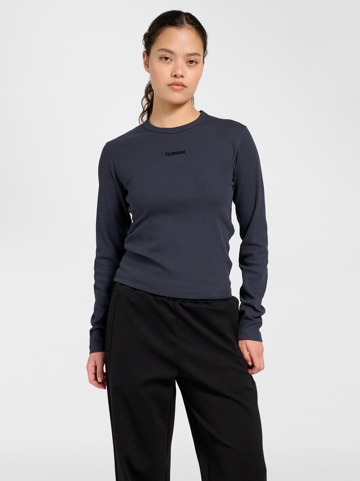 hummel Women's Foundation Rib Long Sleeve T-Shirt-5