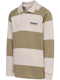 hummel Youth Loose Striped Long Sleeve Polo-1
