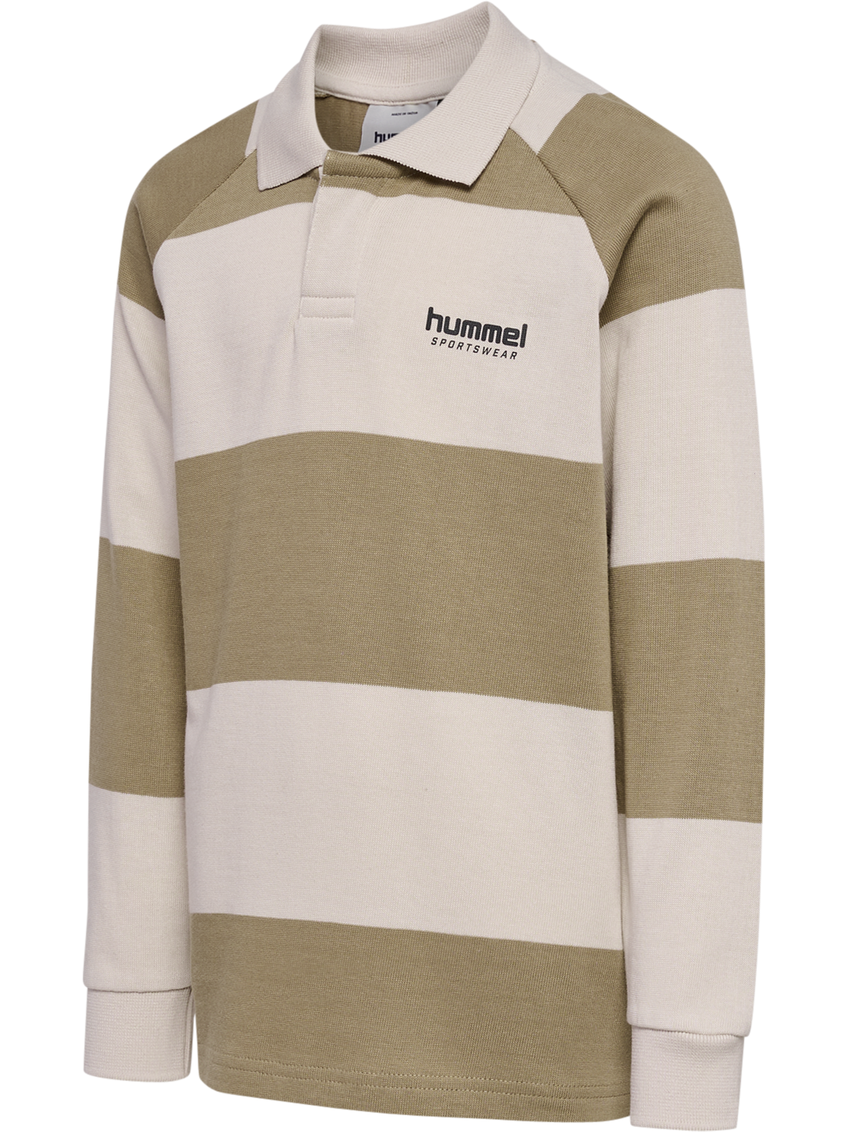 hummel Youth Loose Striped Long Sleeve Polo-1
