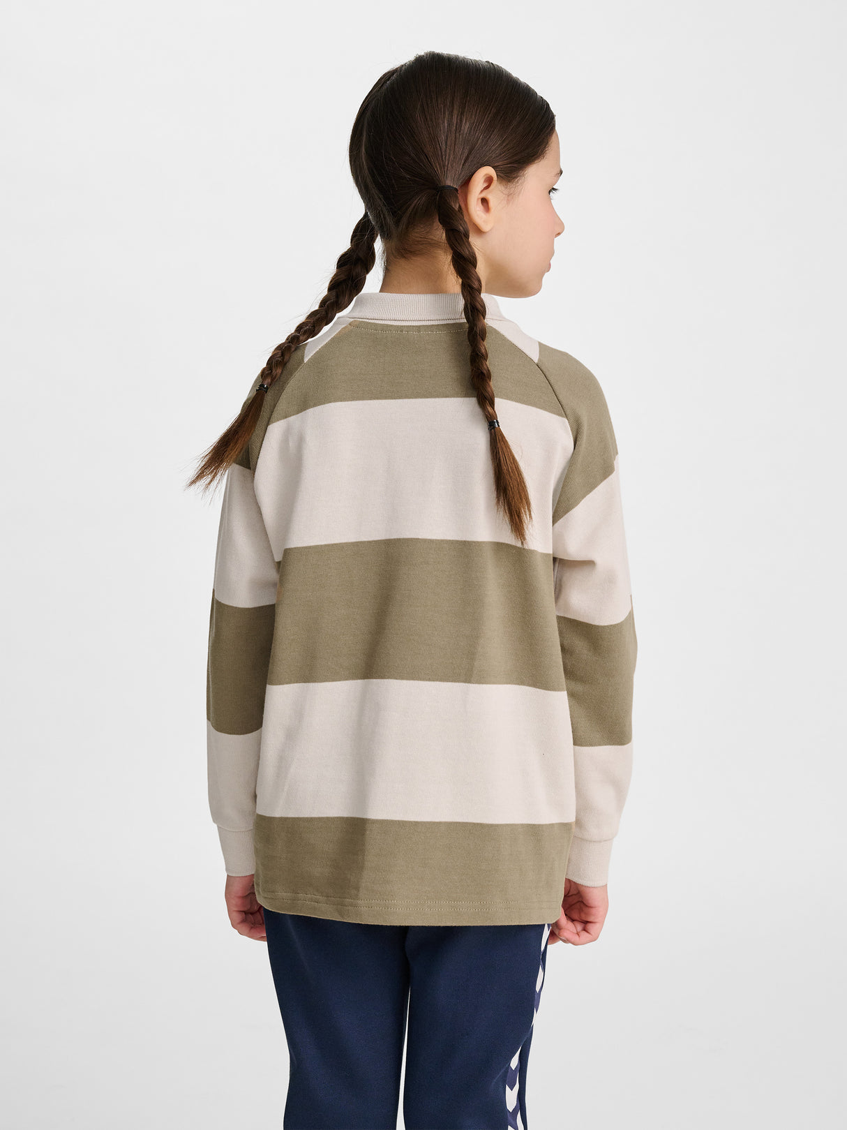 hummel Youth Loose Striped Long Sleeve Polo-6