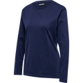 hummel Women's Red Heavy Long Sleeve T-Shirt-1