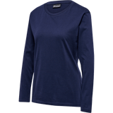 hummel Women's Red Heavy Long Sleeve T-Shirt-1
