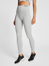 hummel Women's Mindful Training Rest Seamless High Waist Rib Tights-5