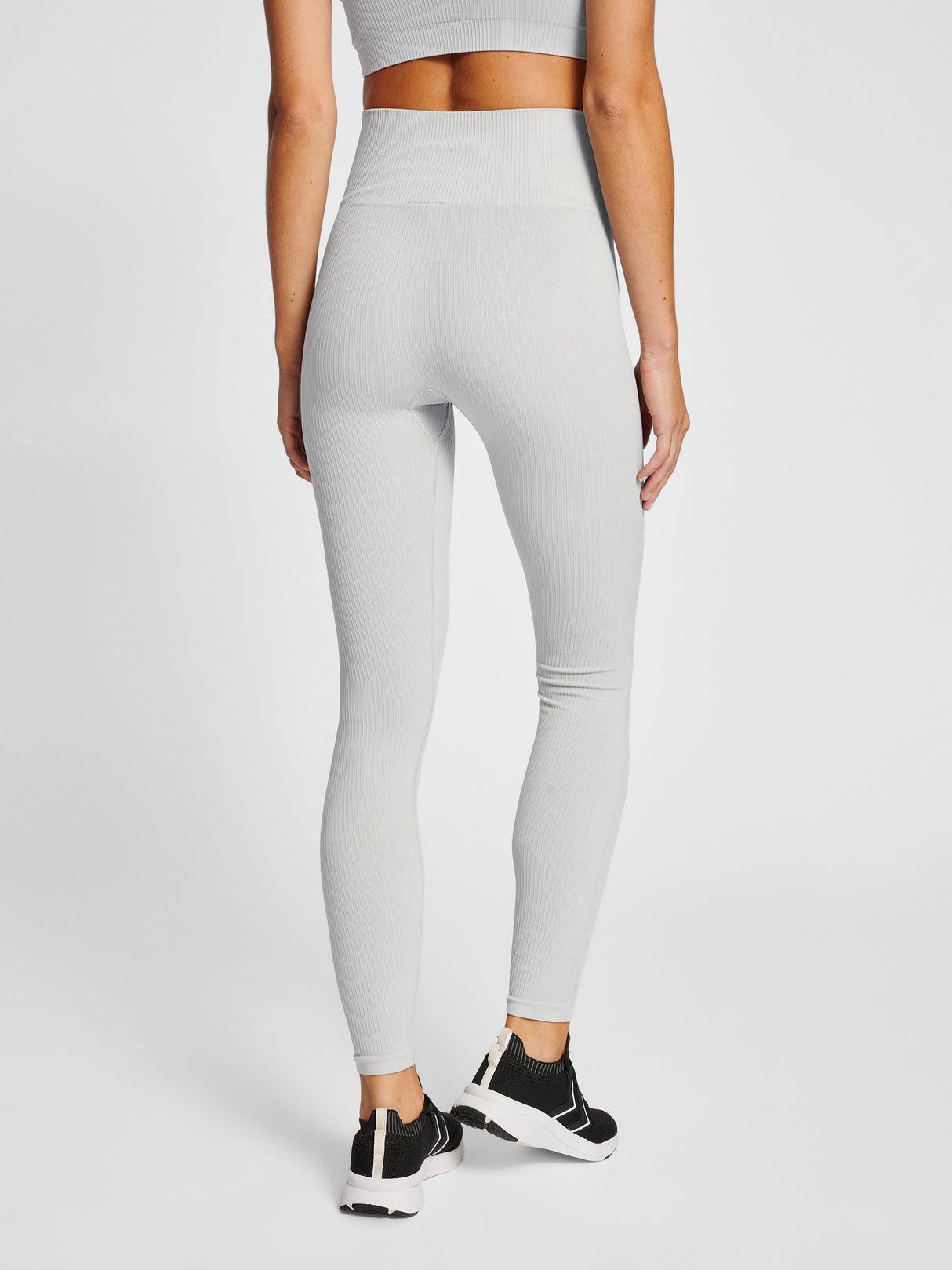 hummel Women's Mindful Training Rest Seamless High Waist Rib Tights-6