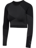 hummel Women's Unity Seamless Crop Long Sleeve T-Shirt-1