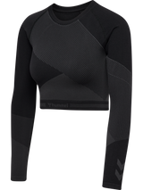 hummel Women's Unity Seamless Crop Long Sleeve T-Shirt-1