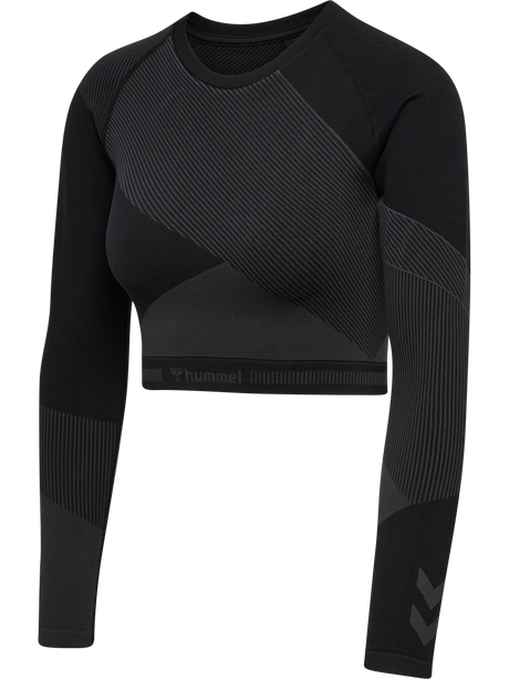 hummel Women's Unity Seamless Crop Long Sleeve T-Shirt-1