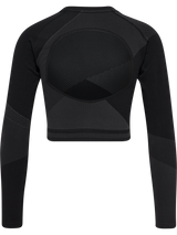 hummel Women's Unity Seamless Crop Long Sleeve T-Shirt-2