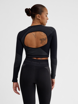 hummel Women's Unity Seamless Crop Long Sleeve T-Shirt-5