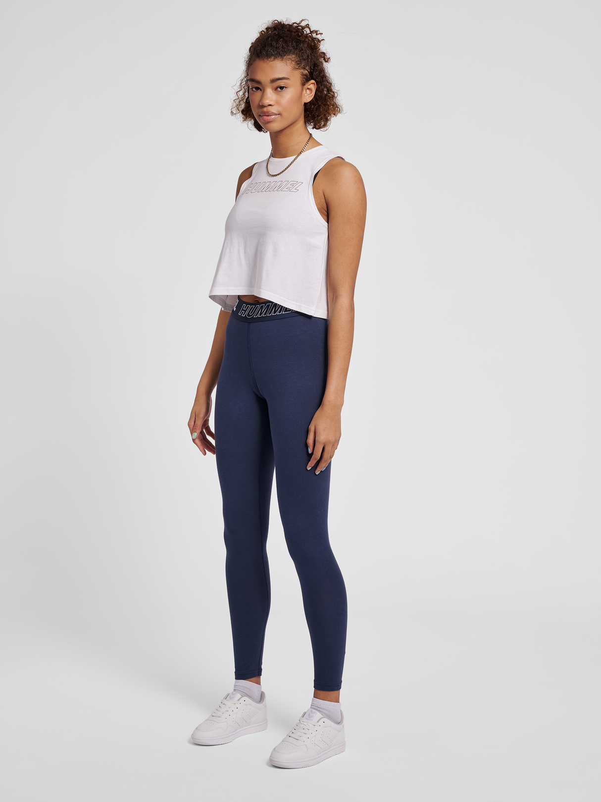 hummel Women's Training Essentials Maja Mid Waist Cotton Tights-5