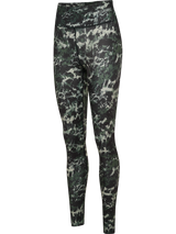 hummel Women's Training Essentials Twist AOP Mid Waist Tights-1