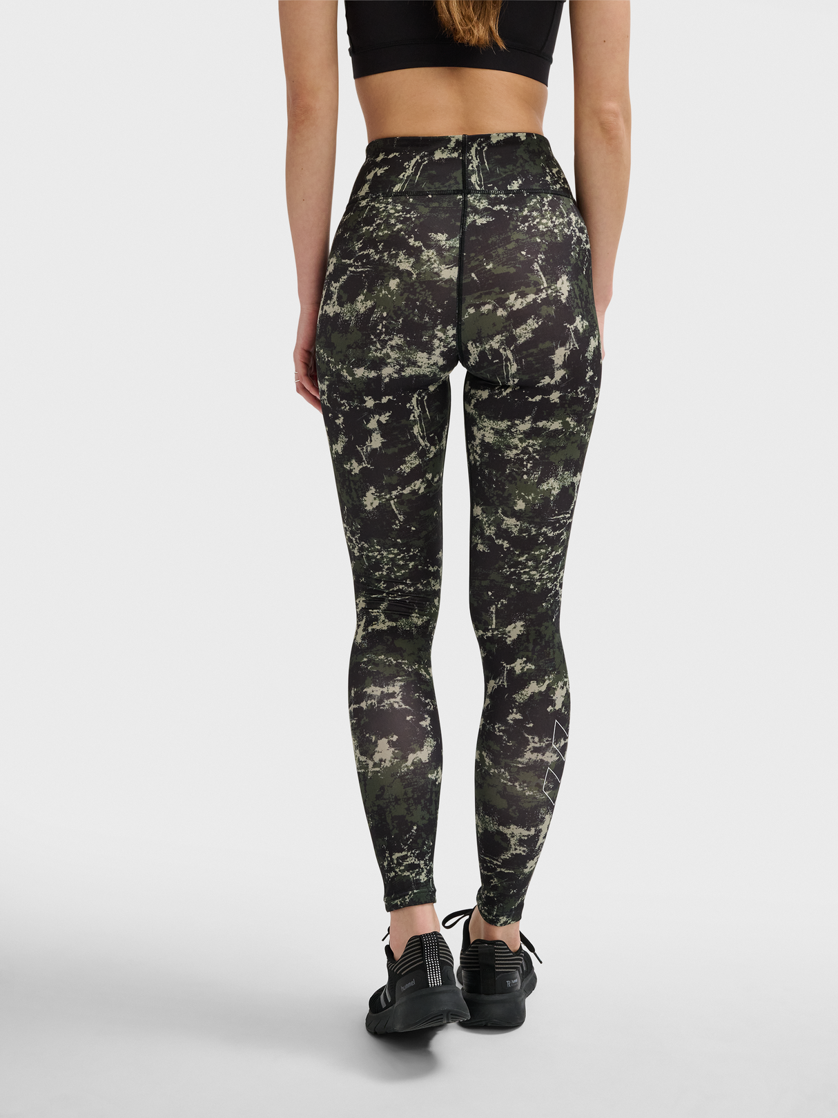hummel Women's Training Essentials Twist AOP Mid Waist Tights-4
