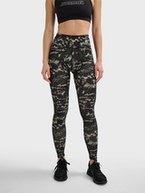 hummel Women's Training Essentials Twist AOP Mid Waist Tights-5