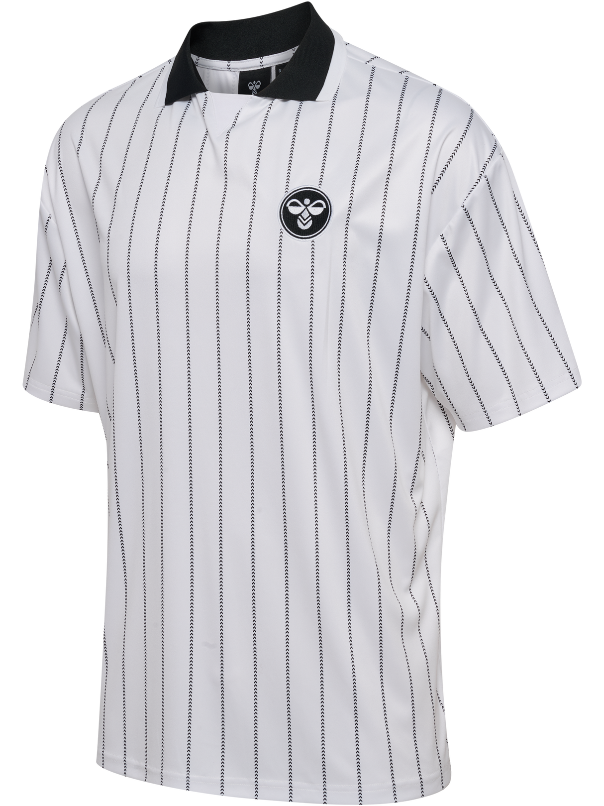 hummel Men's Chevron Pinstripe Polo Shirt-1
