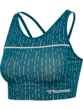 hummel Women's Mindful Training Drops Seamless Sports Bra-1