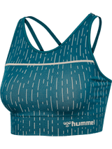hummel Women's Mindful Training Drops Seamless Sports Bra-1