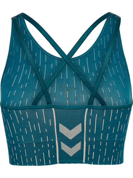 hummel Women's Mindful Training Drops Seamless Sports Bra-2